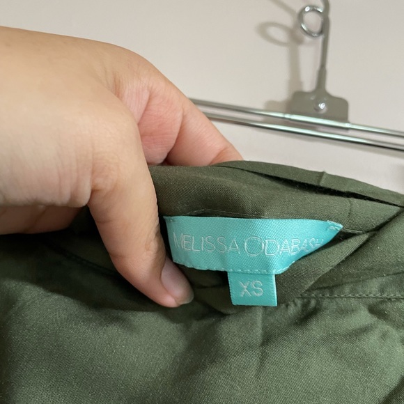 Melissa Odabash Olive Green Dani Ruffle Wrap Skirt Sz XS - Picture 6 of 7